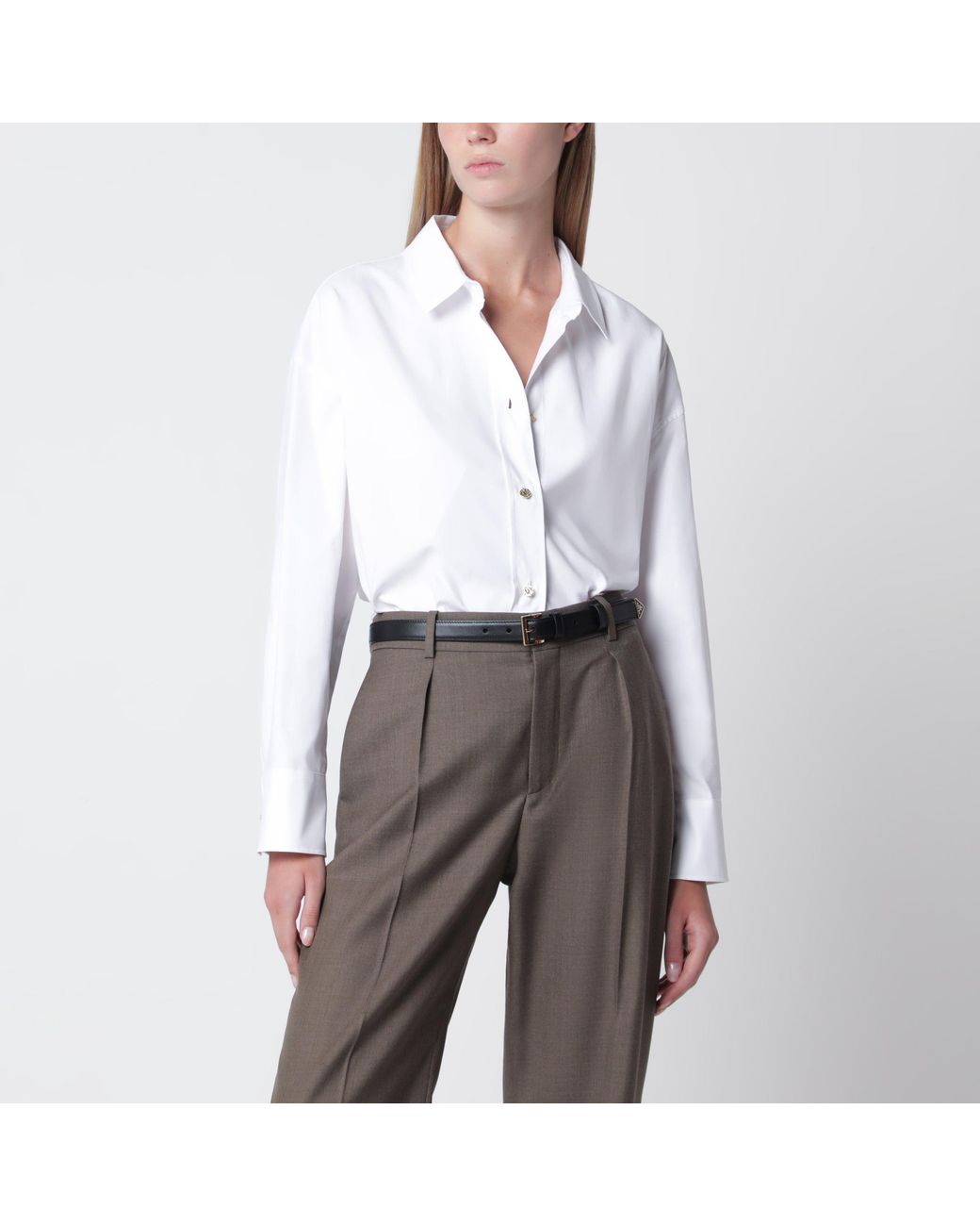 Camicia Bianca di Max Mara in Gray