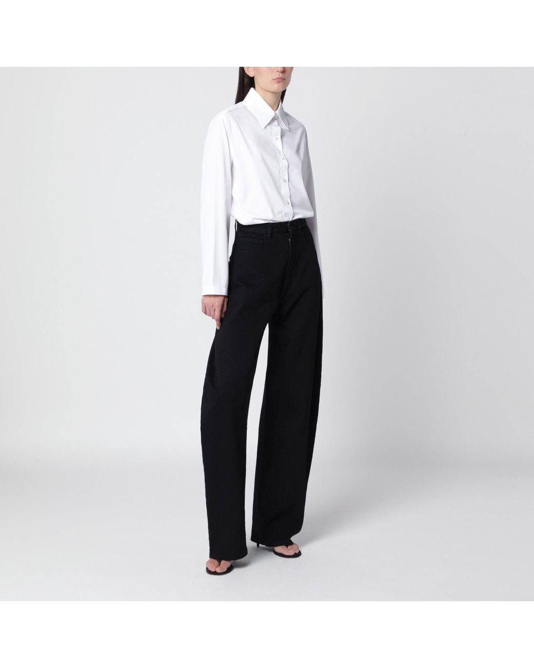 Alaïa White Cotton Poplin Shirt