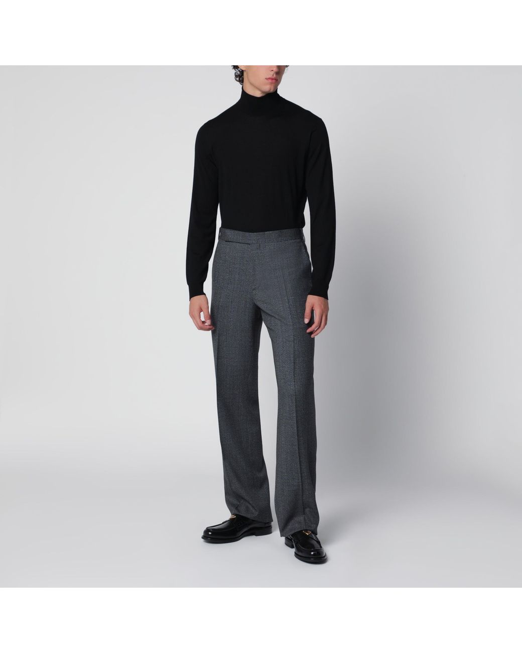 Drumohr Black Turtleneck Sweater for men