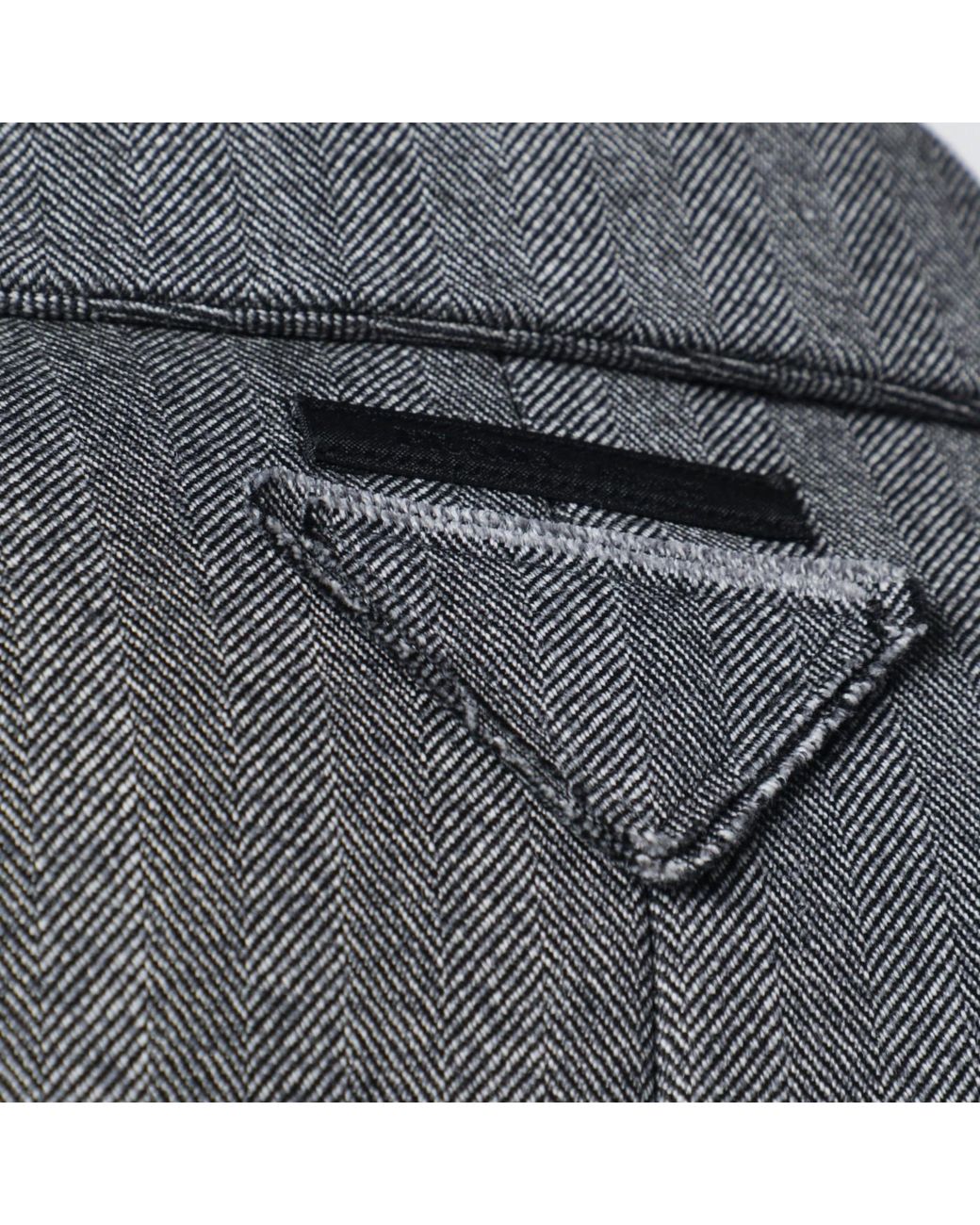 Prada Gray Single-Breasted Wool Coat for men