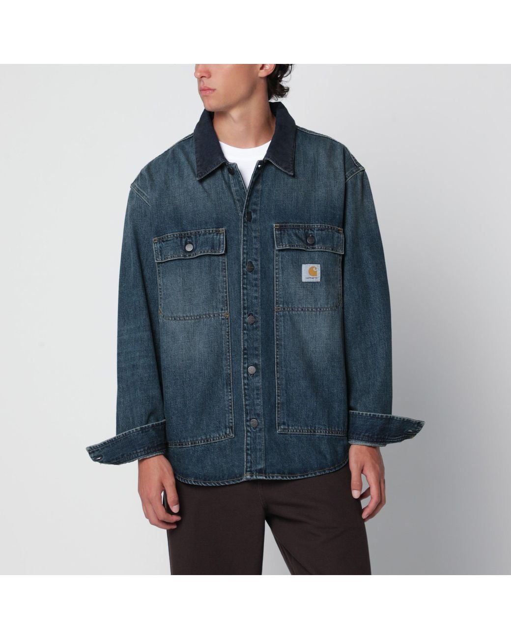 Carhartt Blue Oakland Shirt Jacket for men