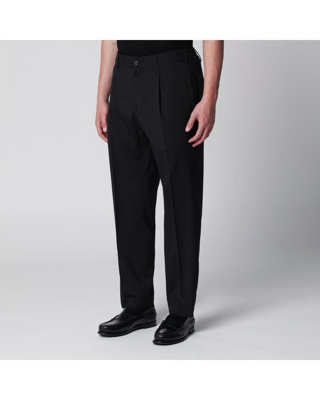 Santaniello Black Trousers for men