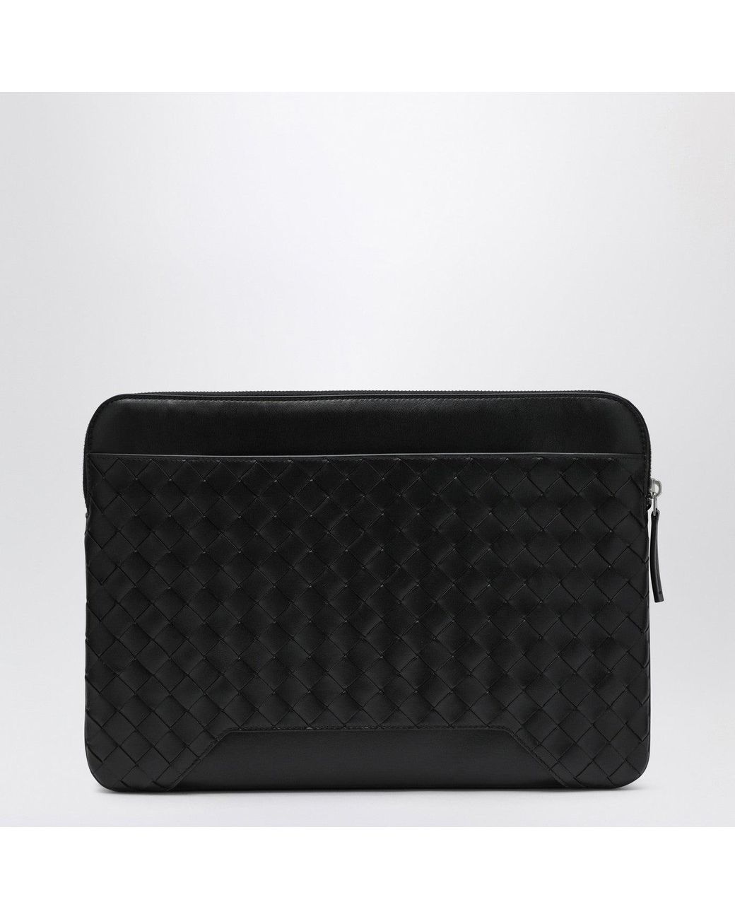 Bottega Veneta Black Getaway Intrecciato Document Holder for men