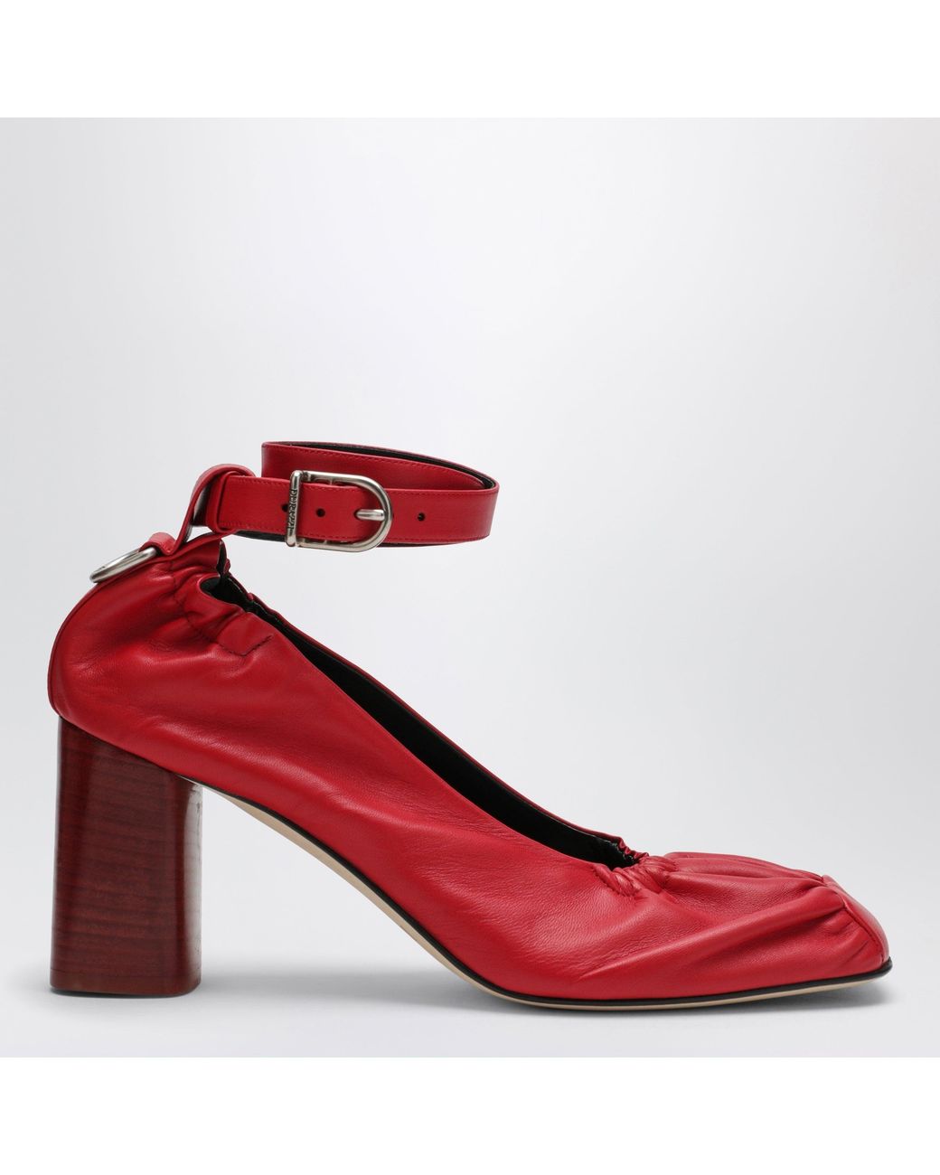 DURAZZI MILANO Red Décolleté With D-Ring Logo