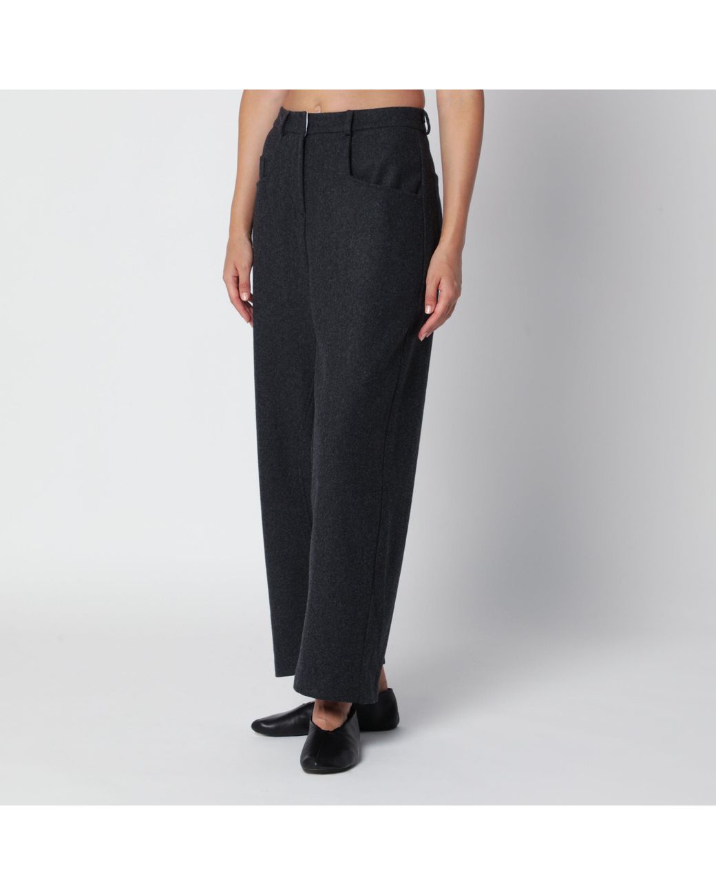 Source Unknown Black Roanna Dark Trousers