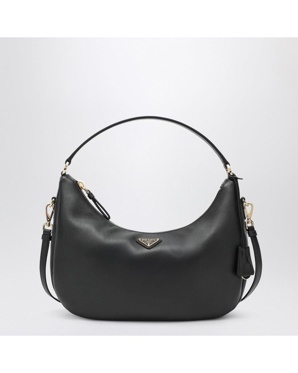 Prada Black Leather Shoulder Bag