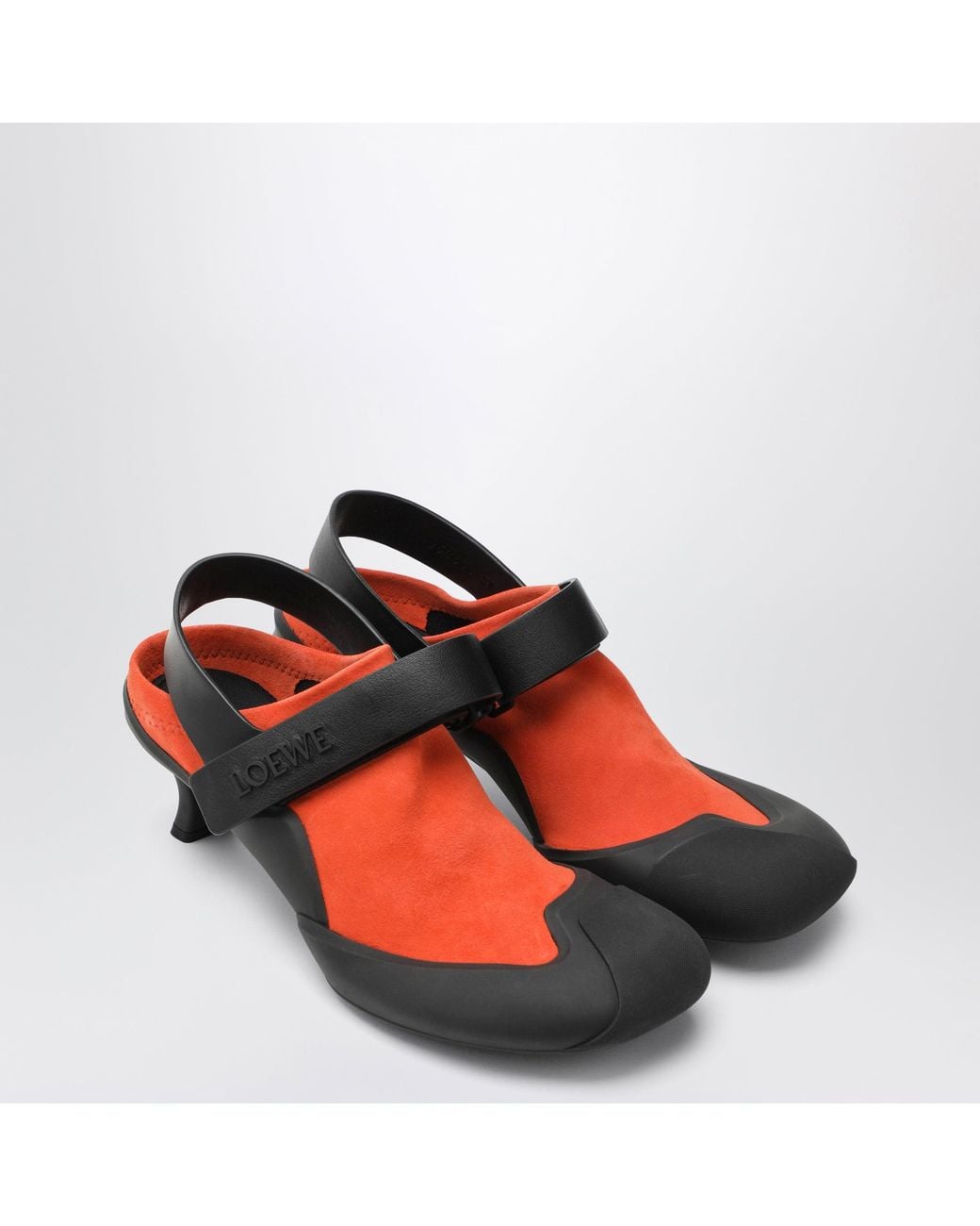 Loewe Red Saffron/ Dive Slingback Pumps