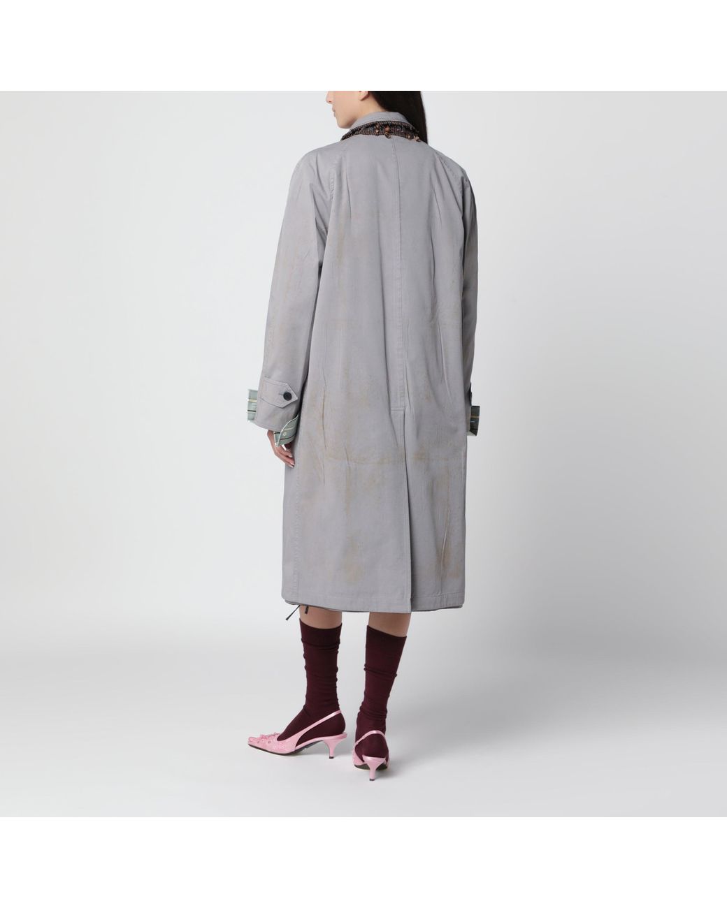 Prada Gray Reversible Overcoat