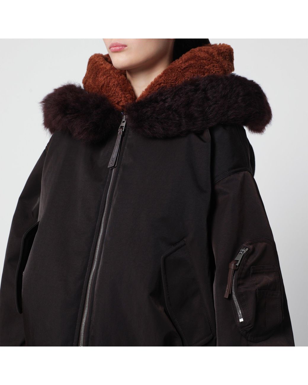 Bomber Marrone di Loewe in Black