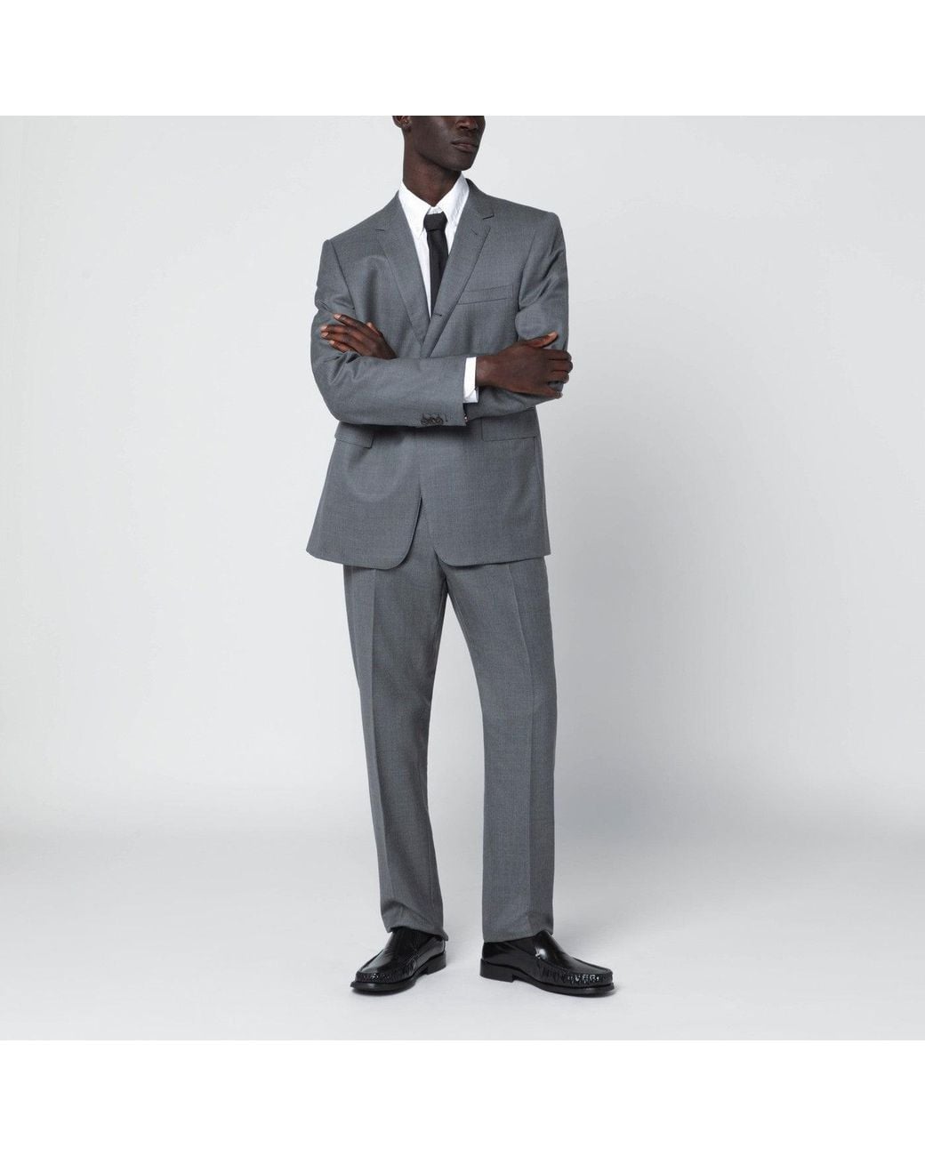 Camicia button-down bianca in cotone di Thom Browne in White da Uomo