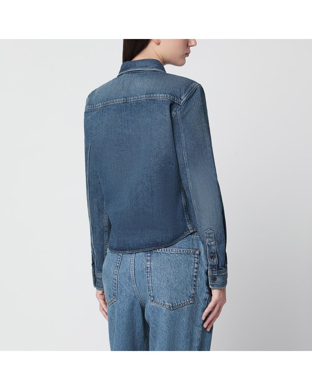 Saint Laurent Blue Cassandre Shirt