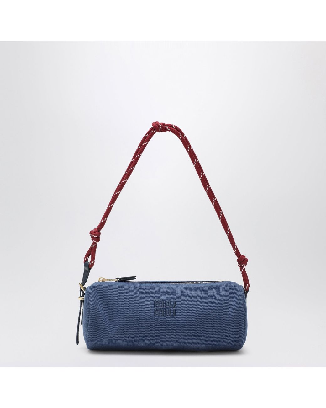 Miu Miu Purple Cotton Gabardine Pouch