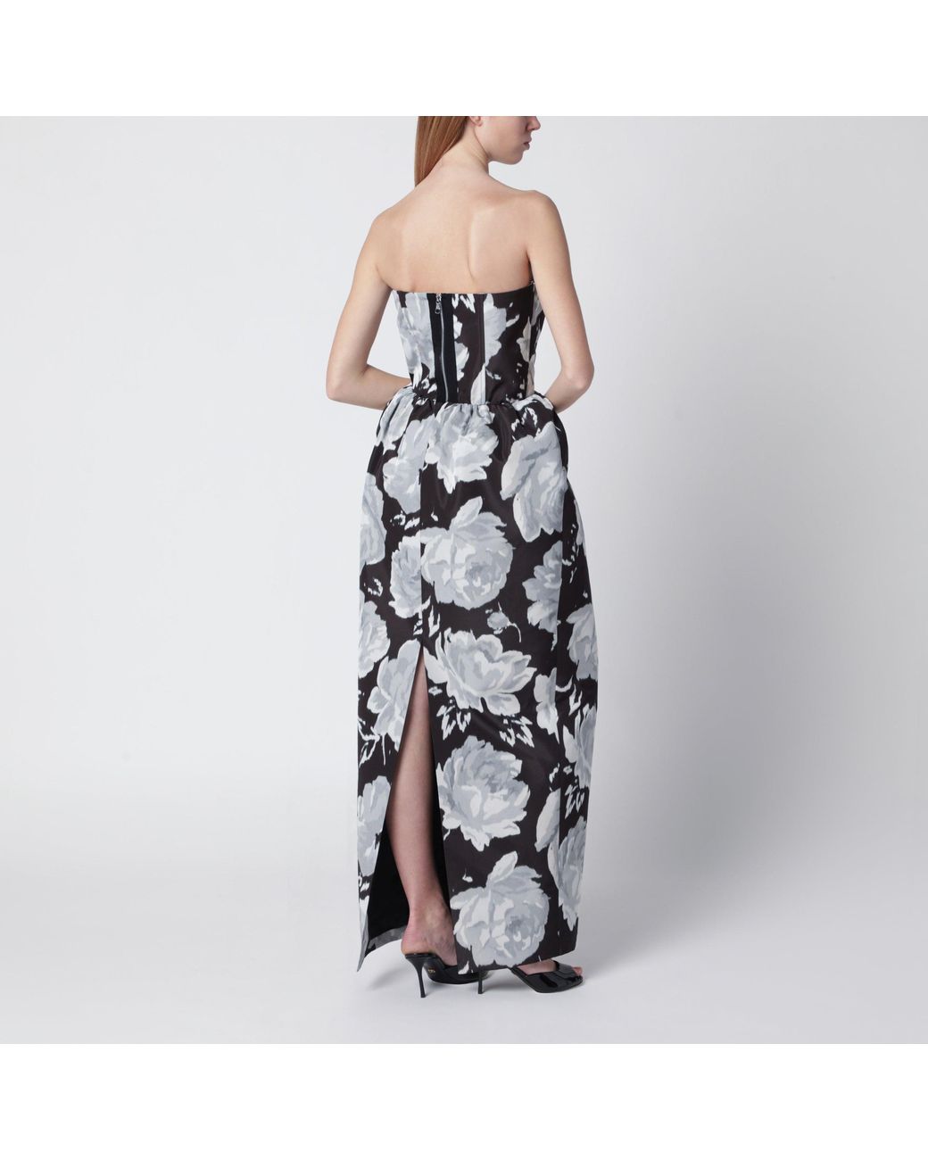 Patou Multicolor Long Bustier Dress