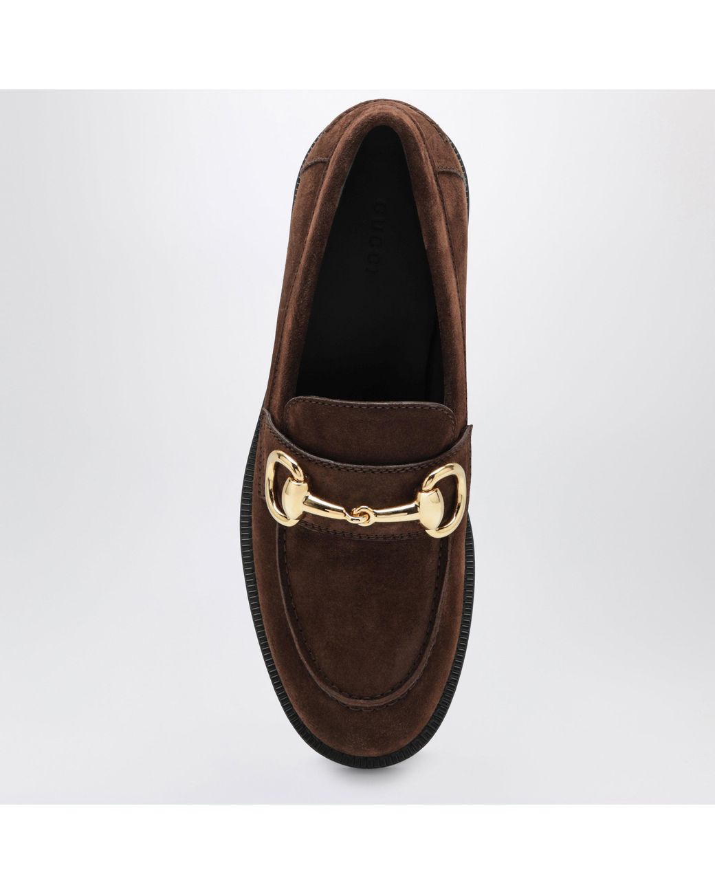 Gucci Brown Boulevard Suede Moccasin