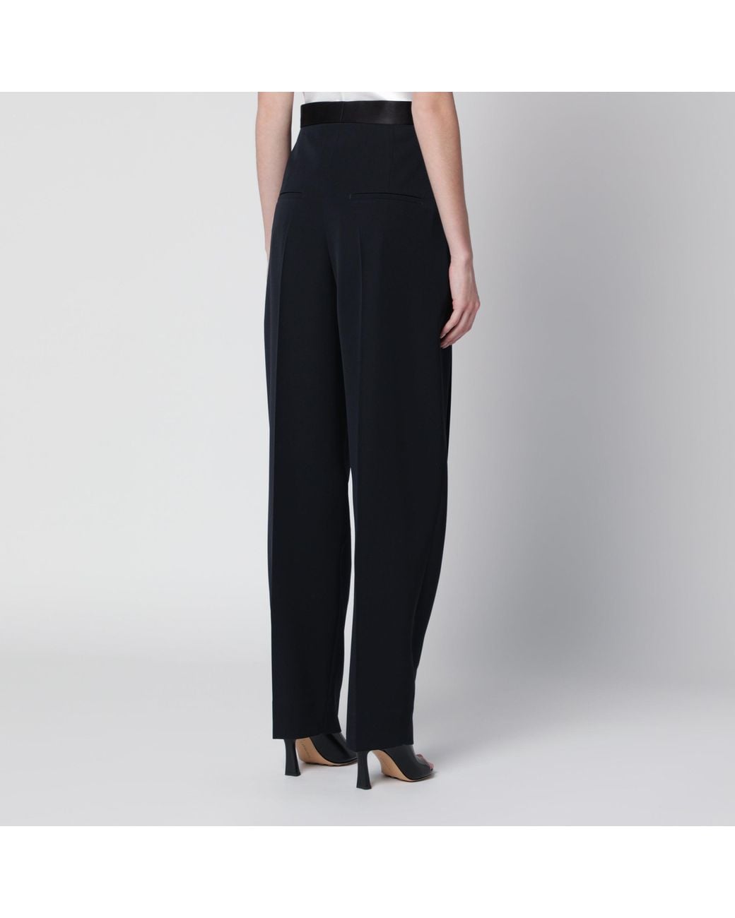 Bottega Veneta Blue Midnight Wool Trousers