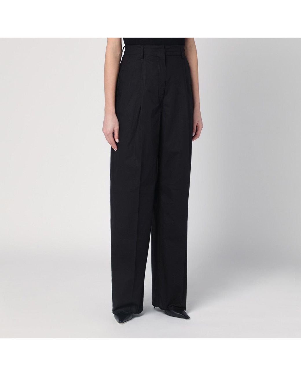 Thelatest Black Wide Axel Trousers