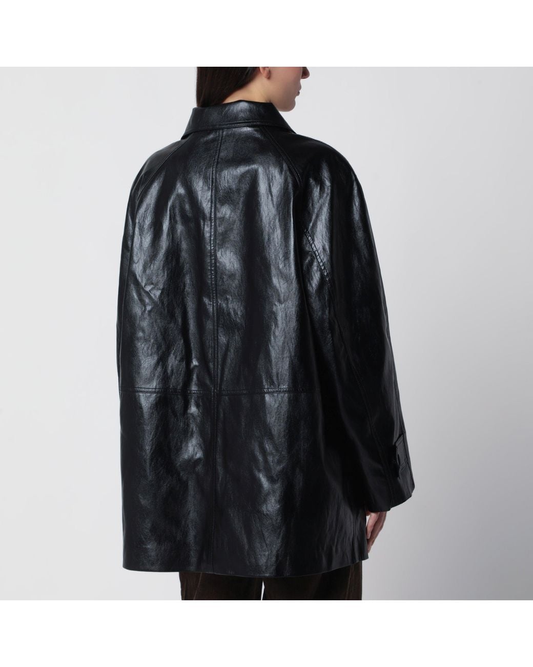 DUNST Black Lily Faux Leather Jacket