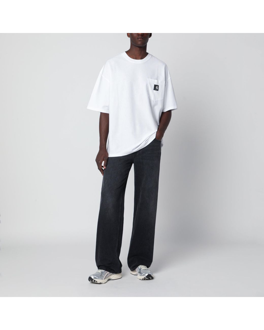 Carhartt White Og Loose Organic Cotton T-Shirt for men