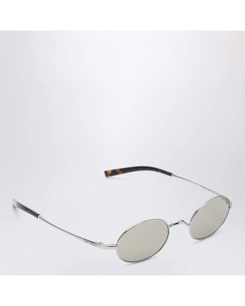 Saint Laurent Metallic Sl 948 T Round Titanium Sunglasses for men