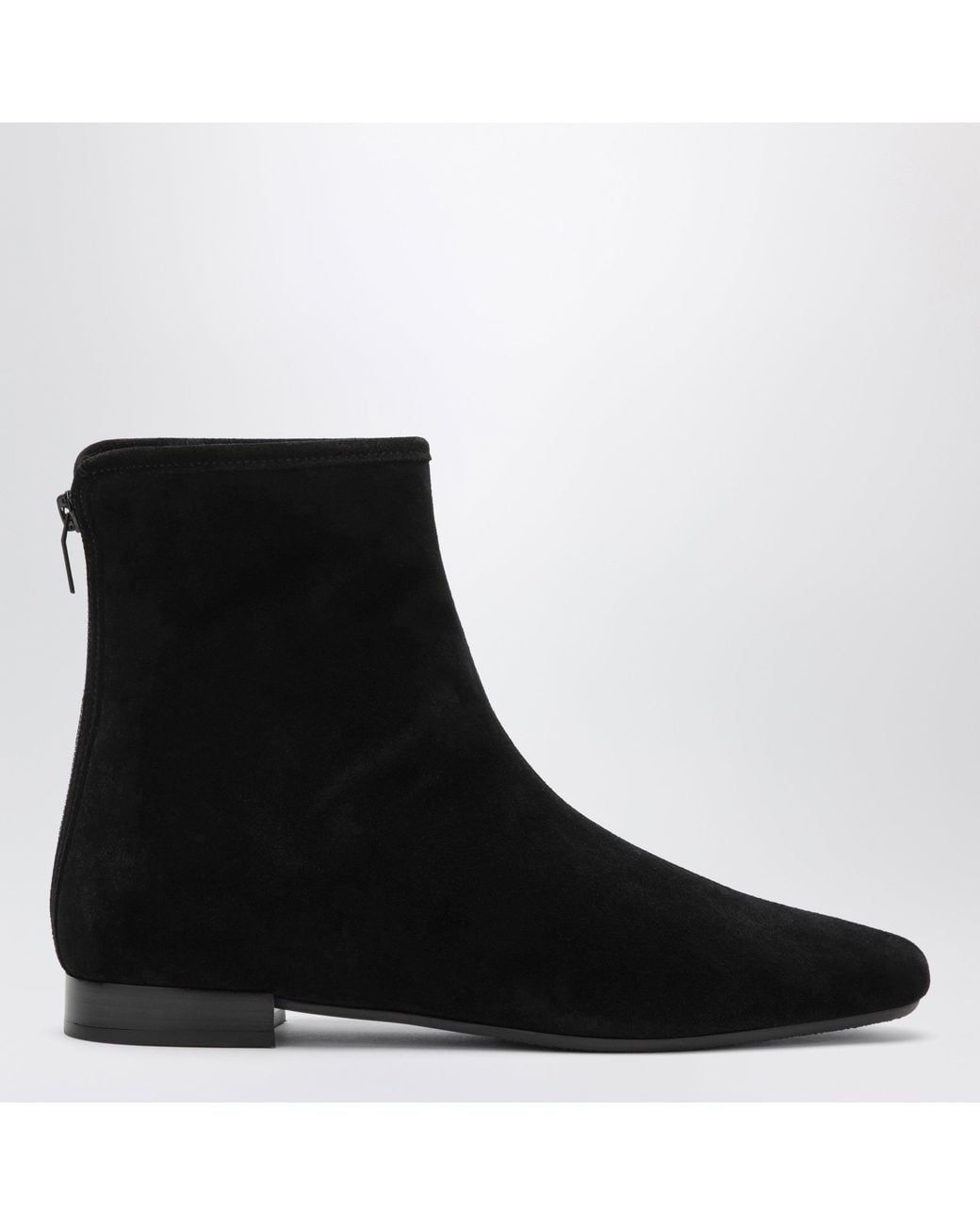 Totême Black Pointed Ankle Boots