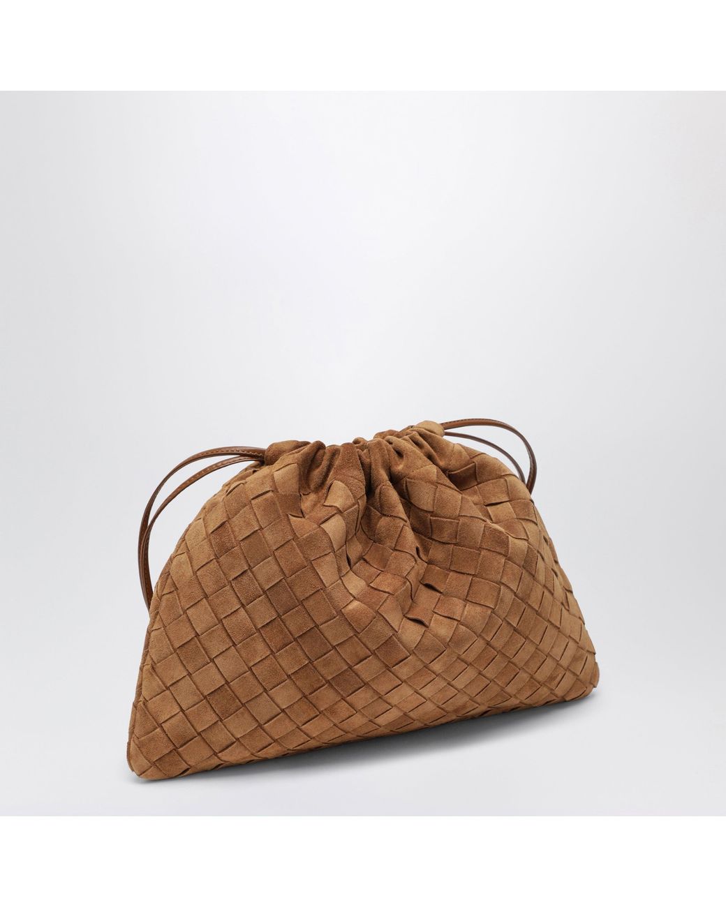 Bottega Veneta Brown Amber Suede Intrecciato Dust Bag