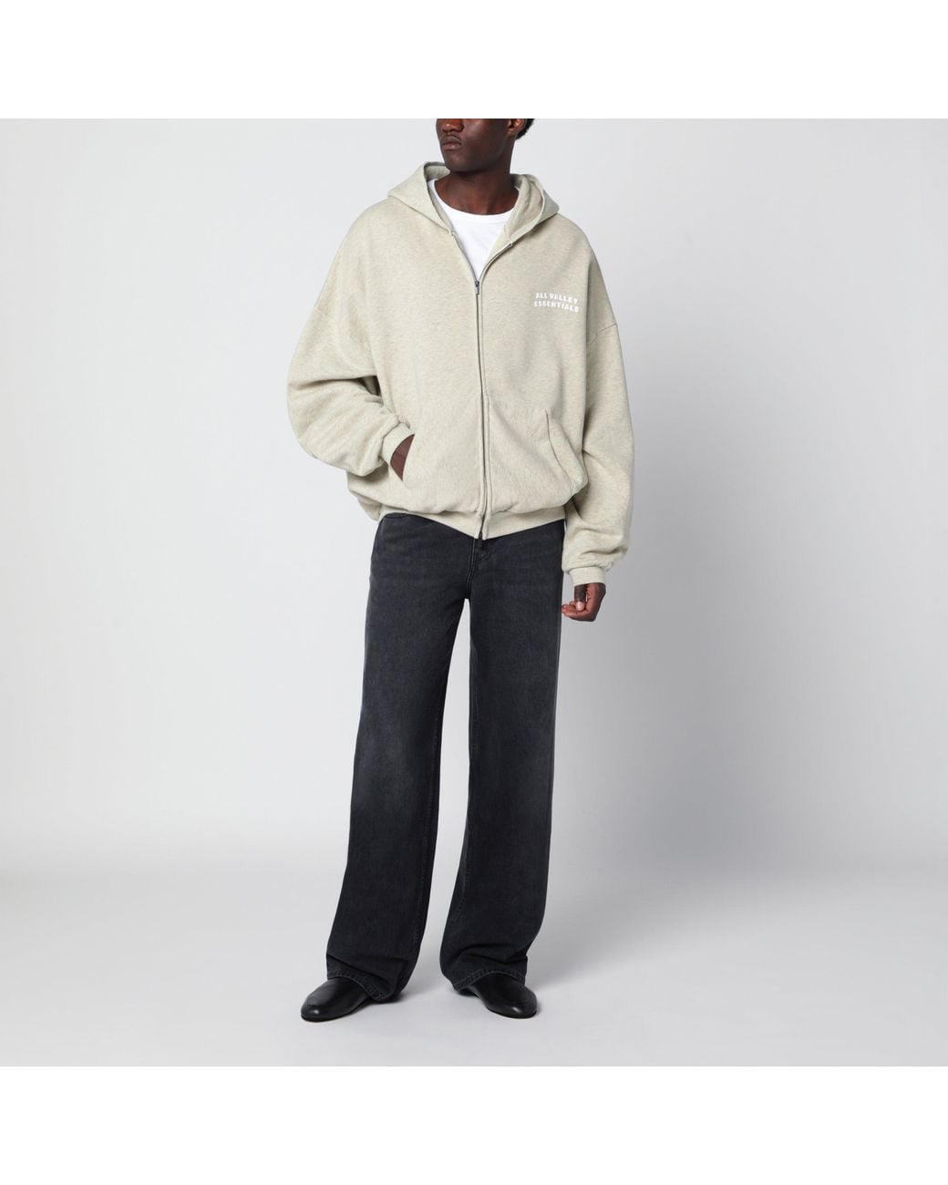 Fear Of God Natural Mélange 90's Zip-Up Hoodie for men
