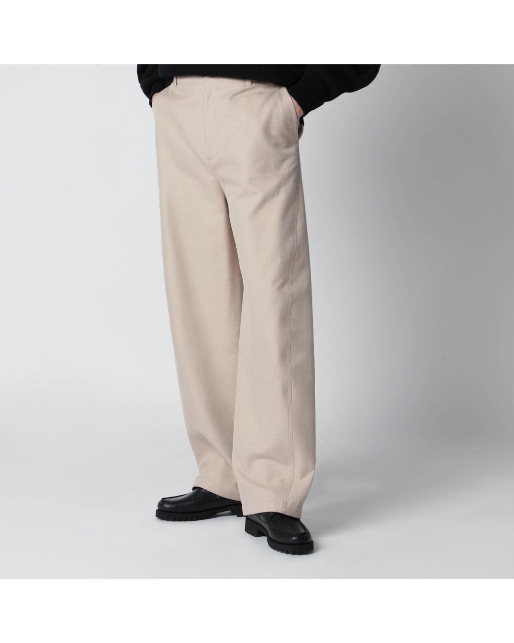 Givenchy Brown Cotton Trousers for men