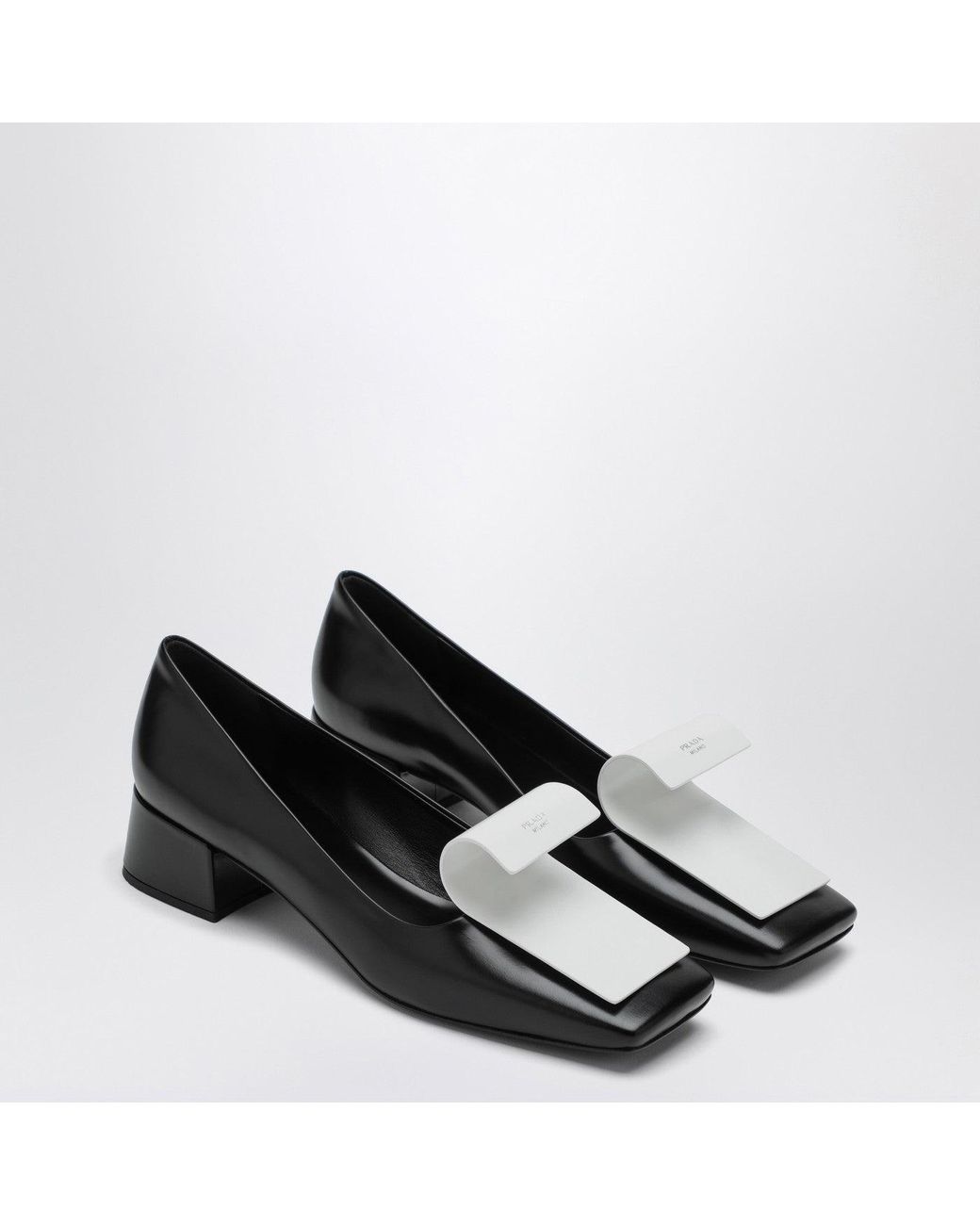 Prada Black And Leather Decollete