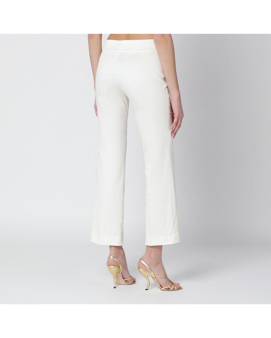 Etro White Cotton Trousers