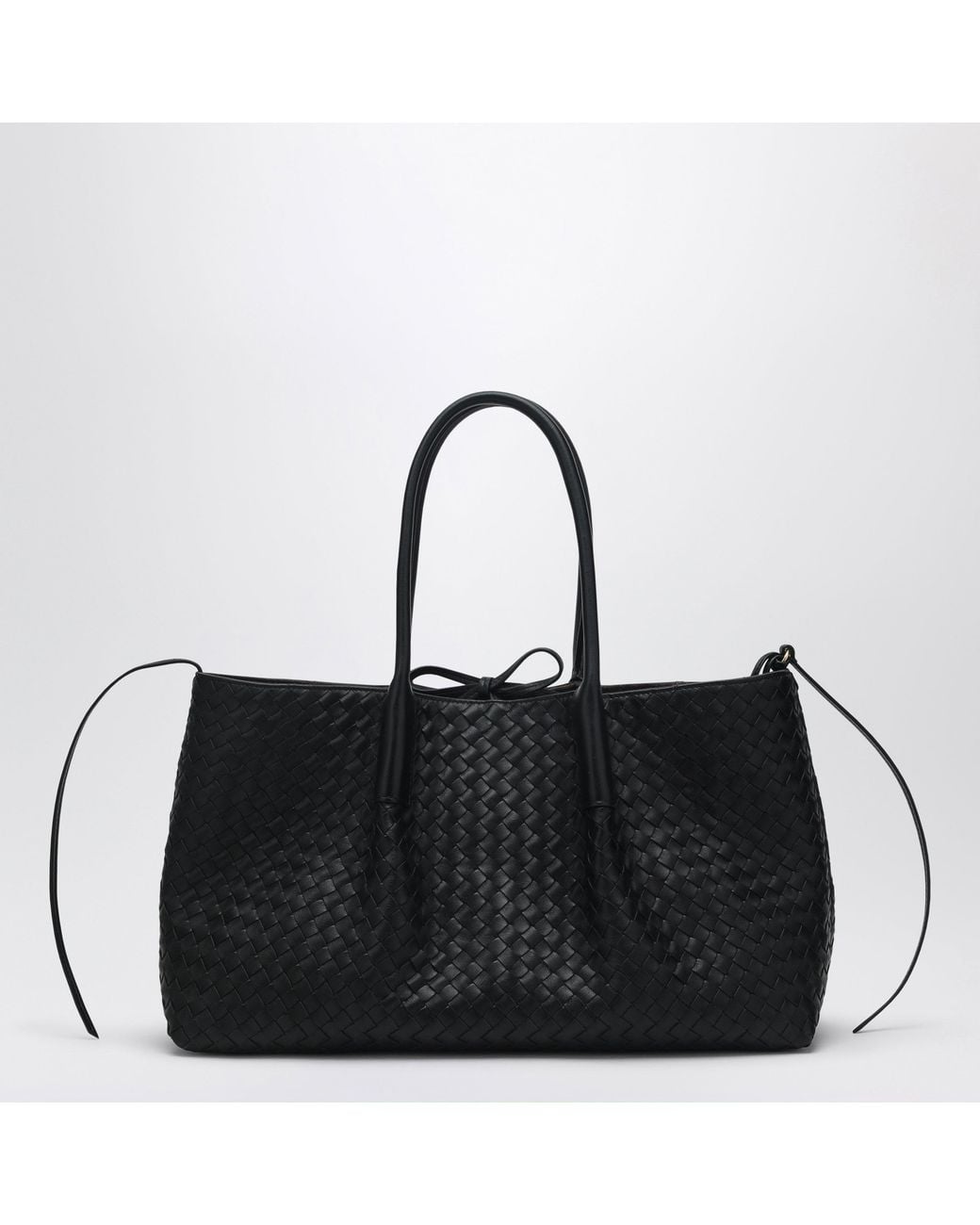 Bottega Veneta Black Large Pinacoteca Bag/Fondant