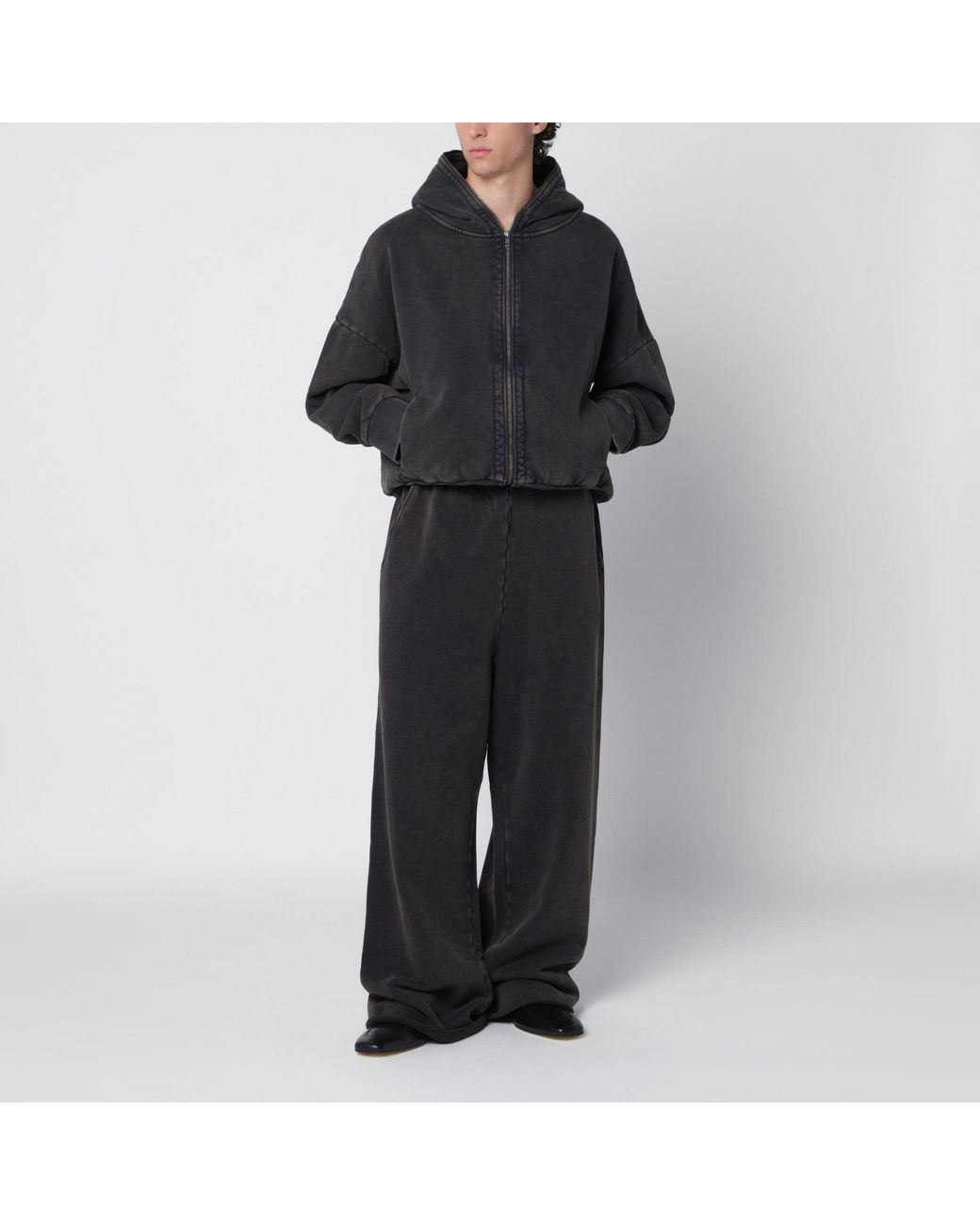 Entire studios Black Eternal Zip Hoodie for men
