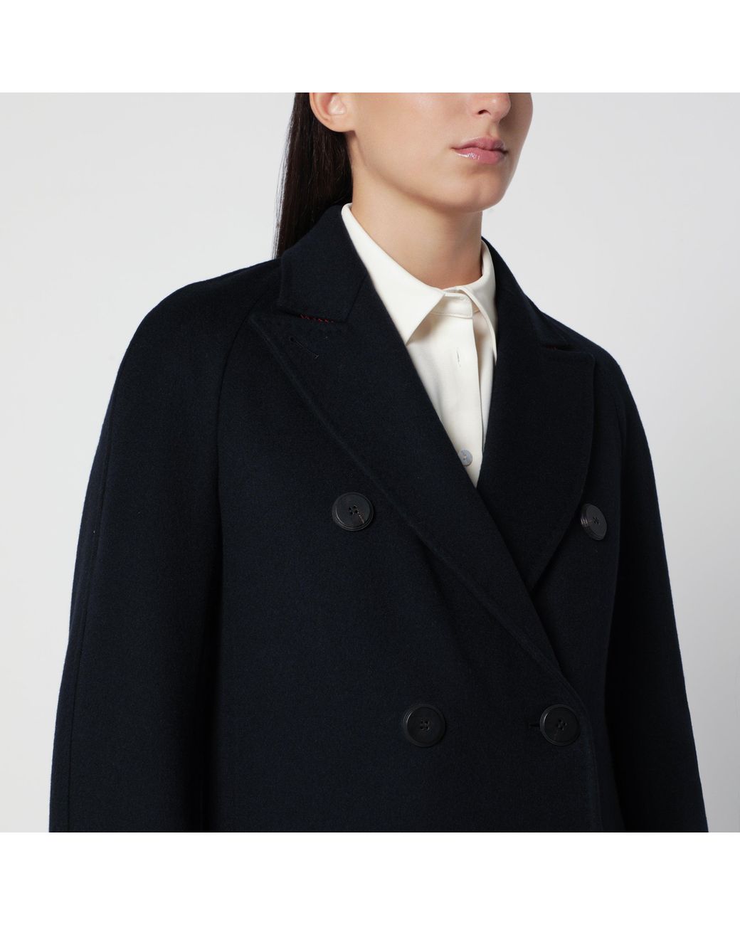 Max Mara Black Double-Breasted Coat