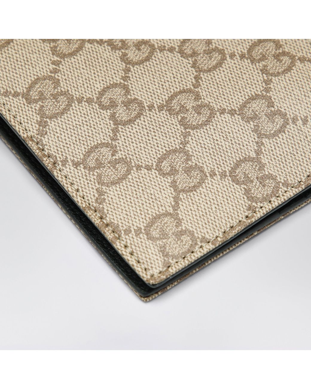 Gucci Metallic Sand Gg Canvas Essence Classic Bi-Fold Wallet for men