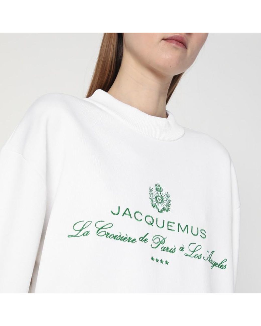 スウェット・トレーナー JACQUEMUS The Venice Logo Sweatshirt White JACQUEMUS The Venice Logo Sweatshirt White – MAISONDEFASHION.COM