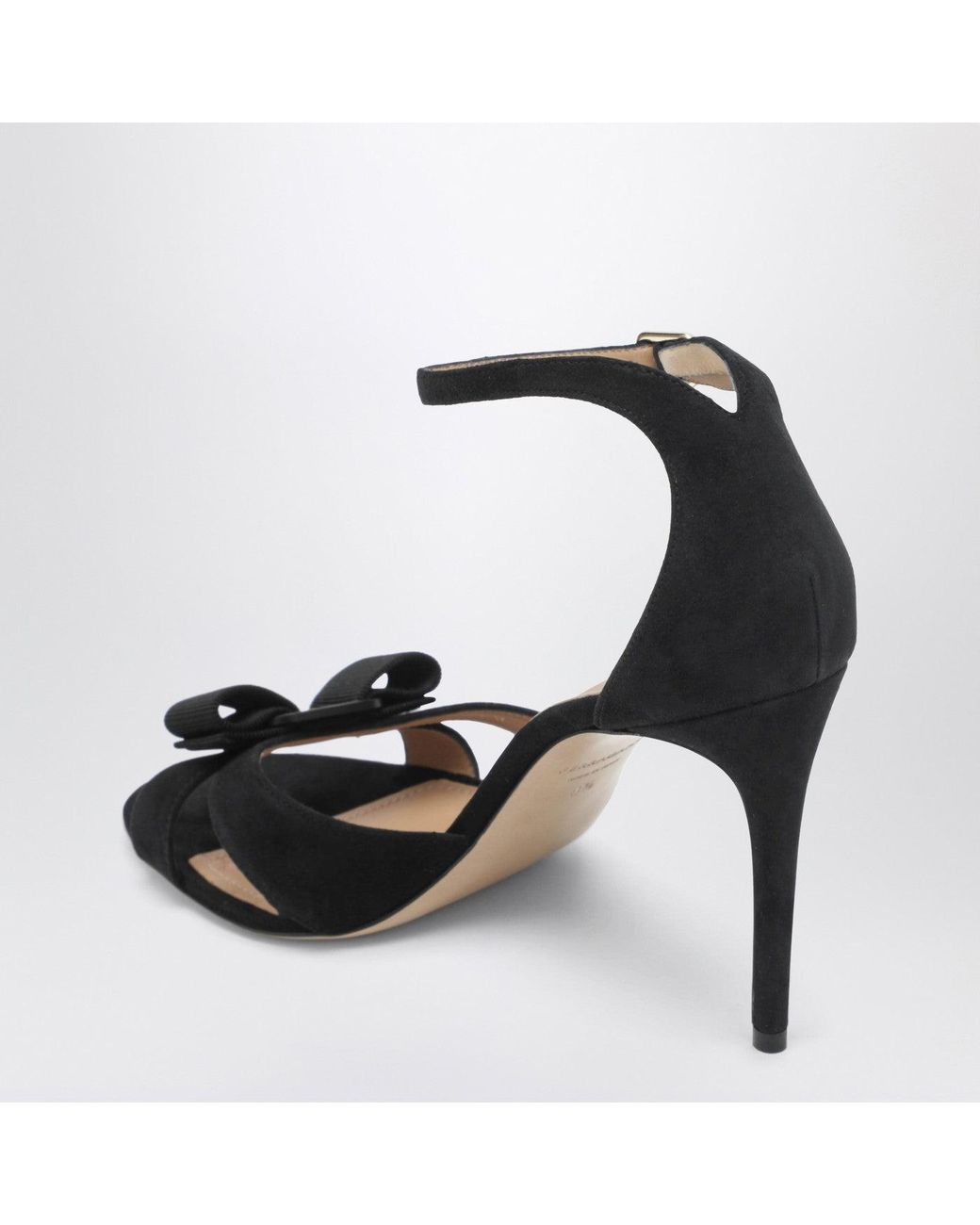 Ferragamo Black Vara Bow Sandal