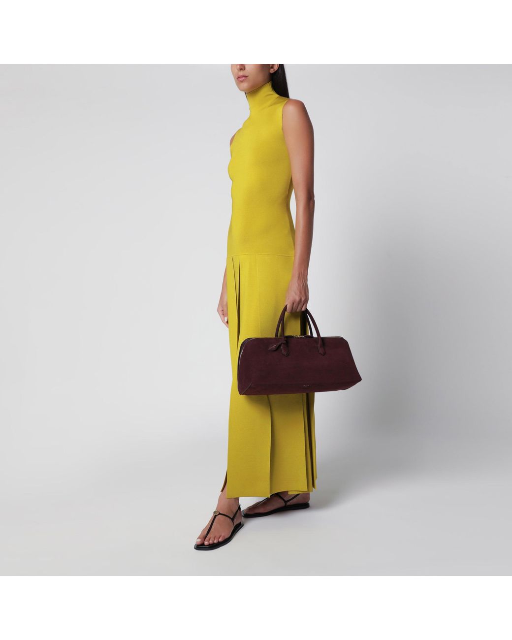 Alaïa Red Medium Delta Bag