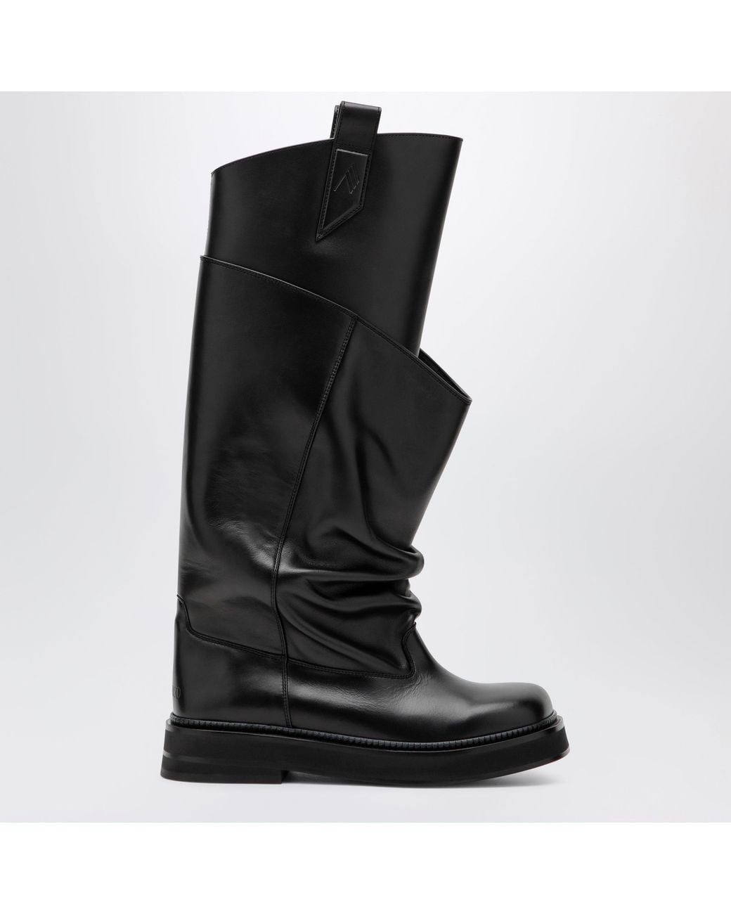The Attico Black Robin Passeggiata Combat Boots