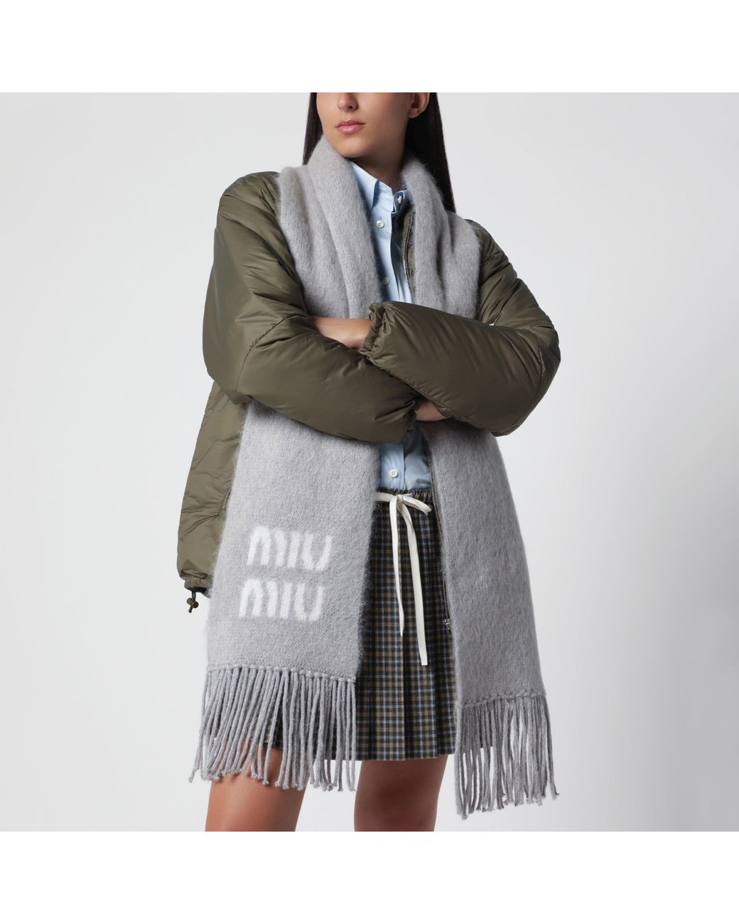 Sciarpa di Miu Miu in White