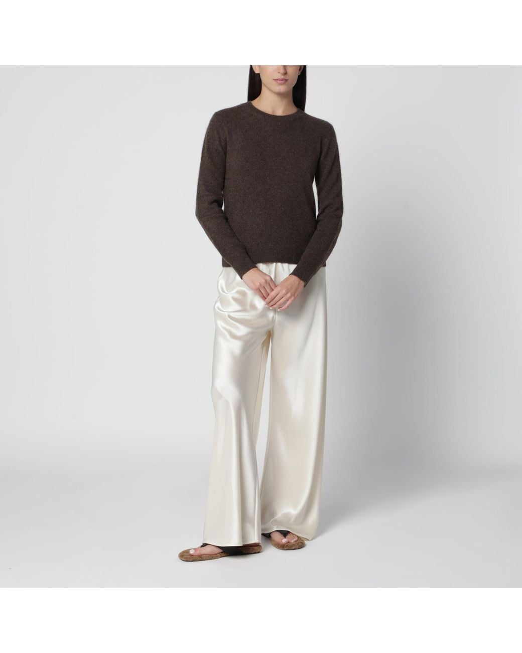 Max Mara Black Yak Crew Neck Sweater
