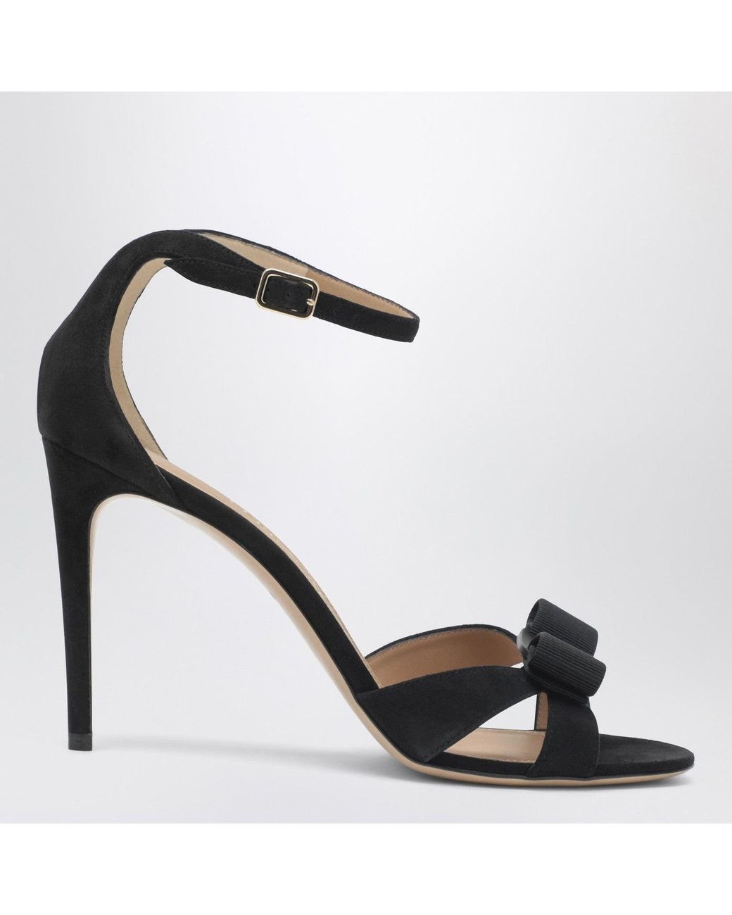 Ferragamo Black Vara Bow Sandal