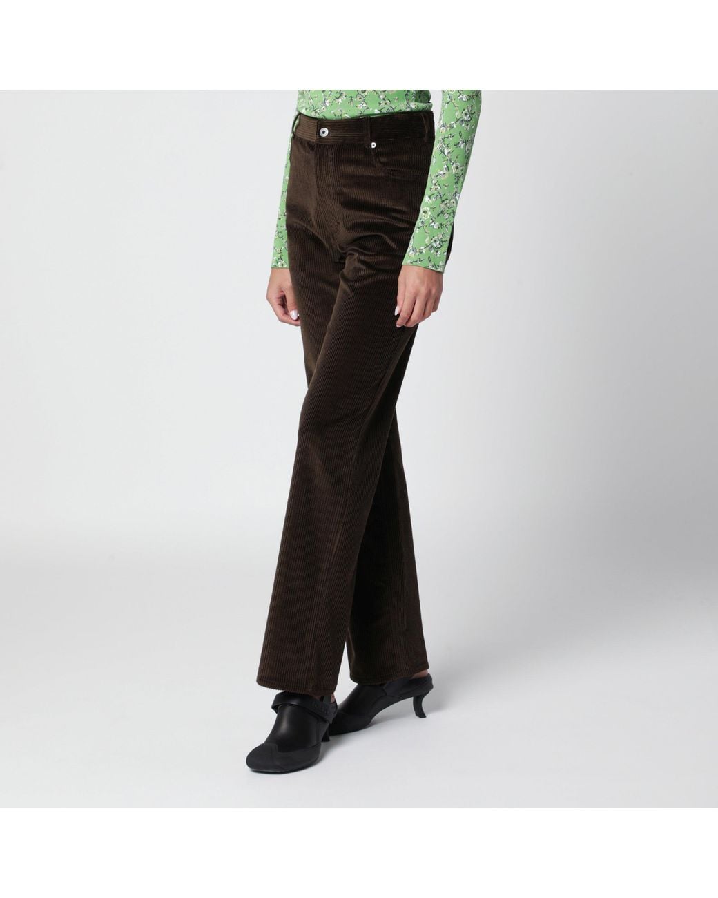 Loewe Black Cotton Corduroy Trousers