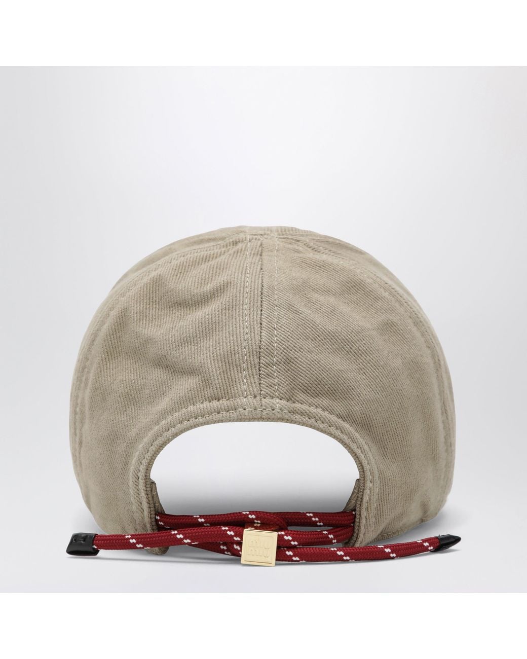 Cappello Da Baseball di Miu Miu in Natural