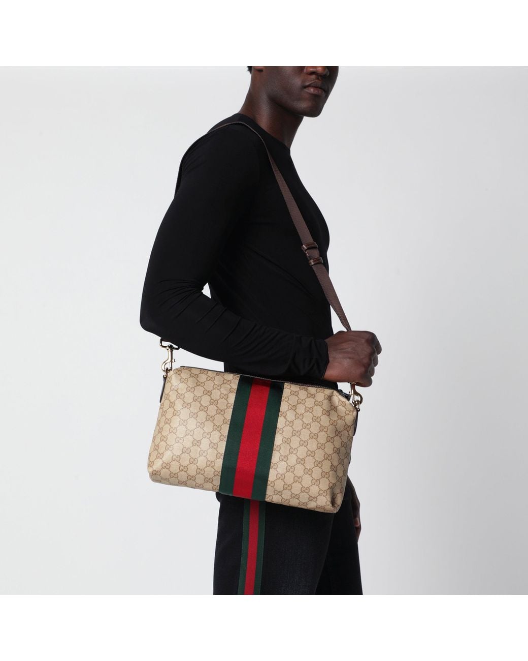 Gucci Natural Medium Gg Crossbody Bag for men