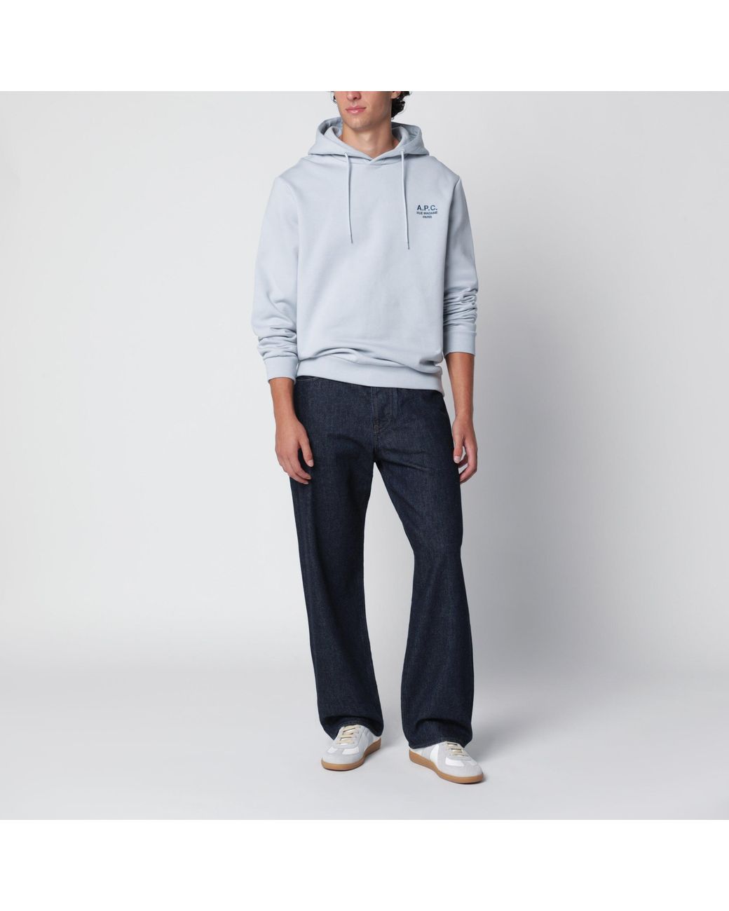 A.P.C. Gray Cotton Hoodie for men