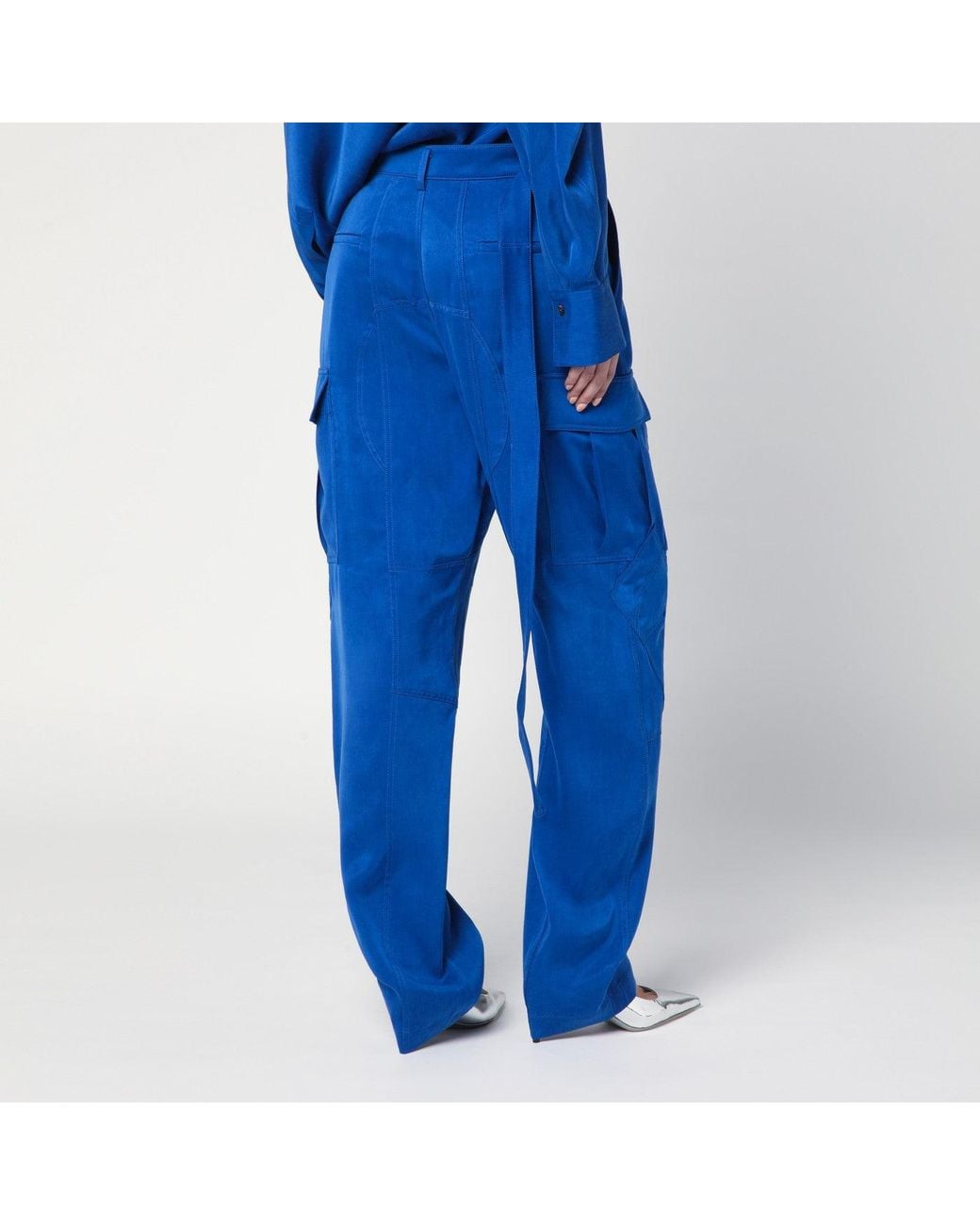 Ferragamo Blue Electric Cargo Trousers