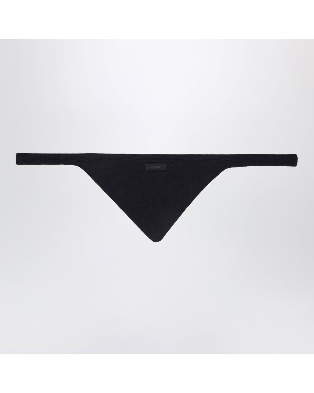 Jacquemus Black Gros Grain Scarf