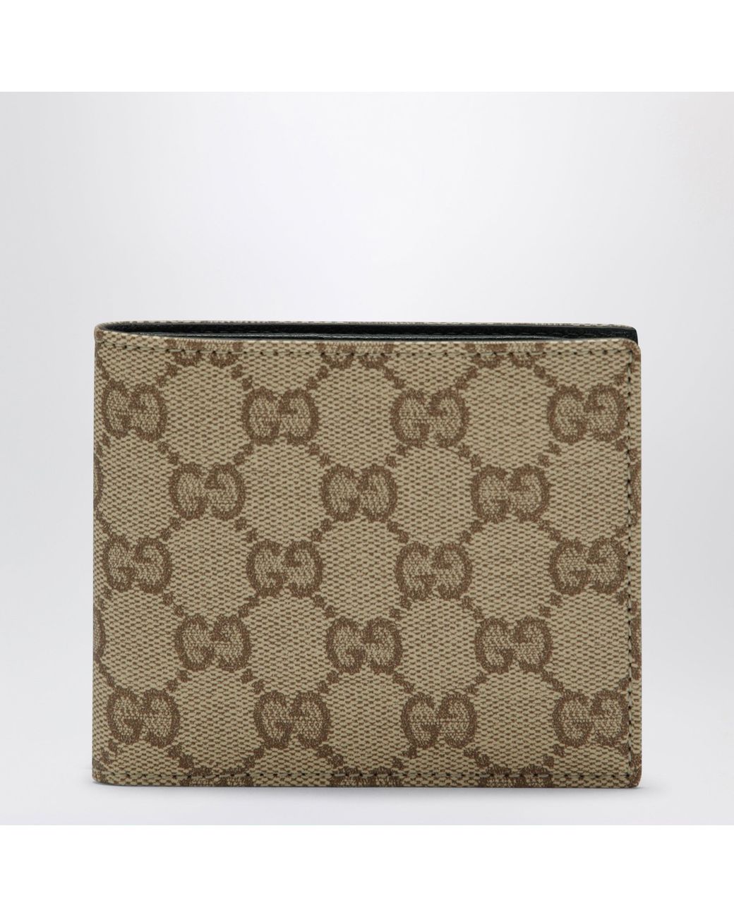 Gucci Metallic Sand Gg Canvas Essence Classic Bi-Fold Wallet for men