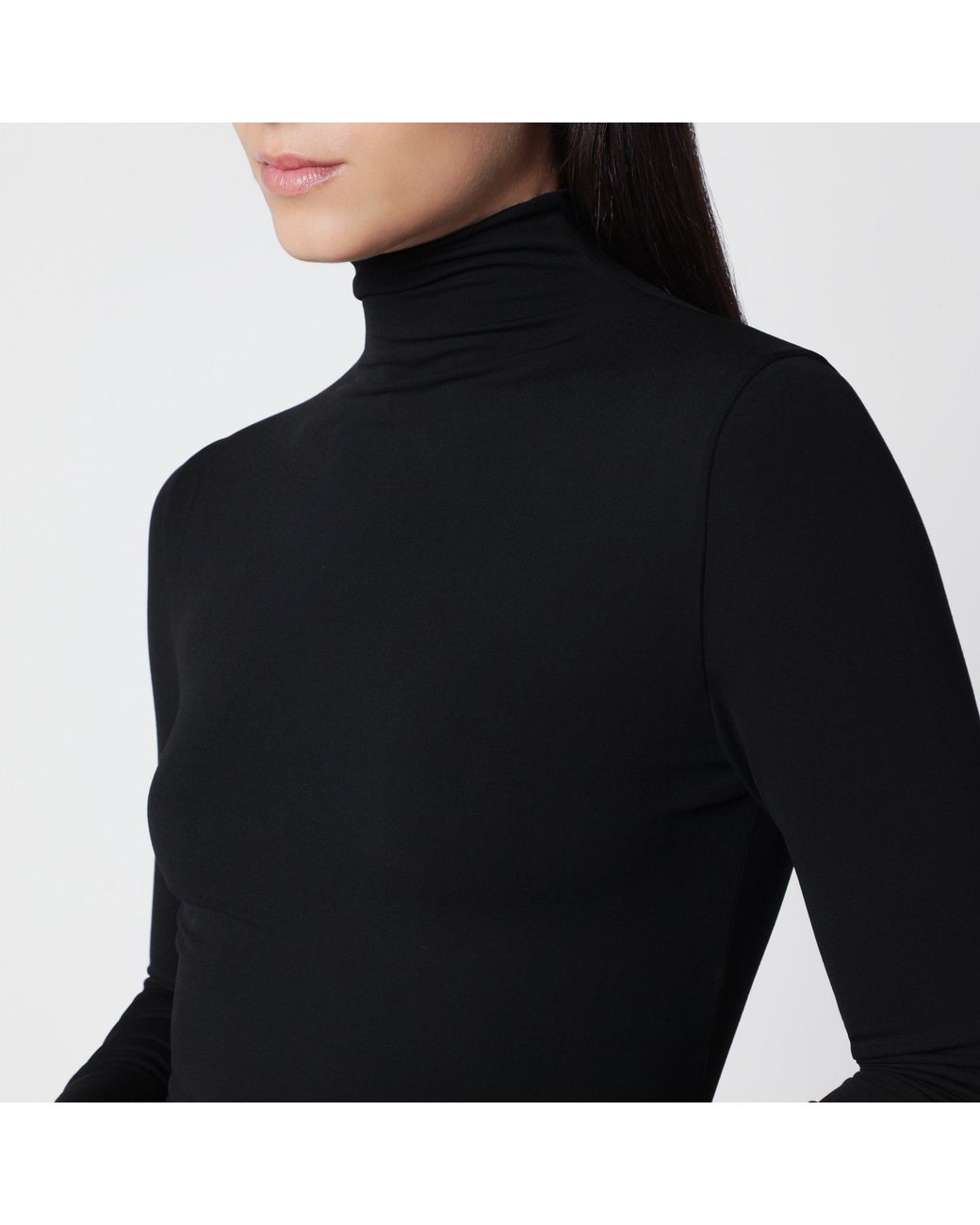 Alaïa Black Long Fitted Jersey Dress
