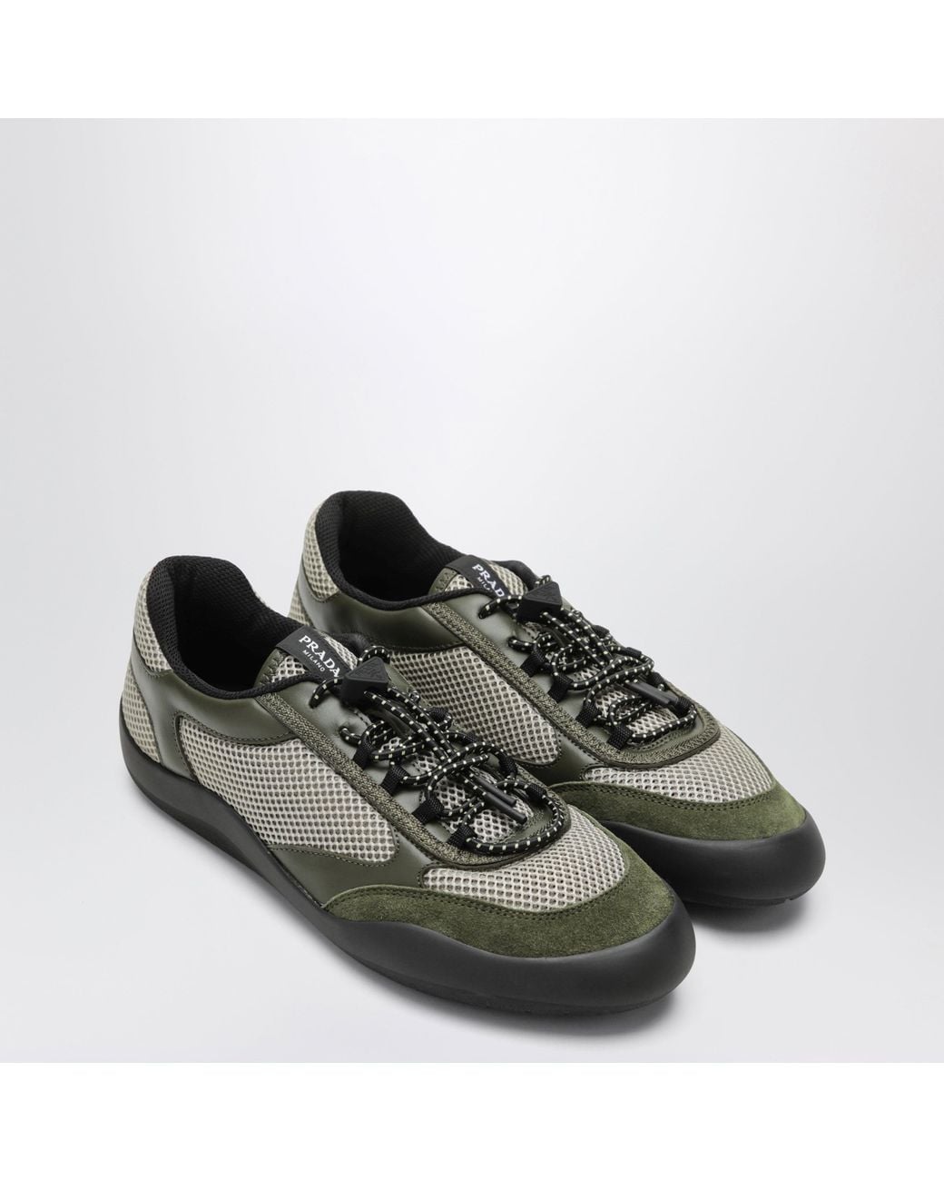 Prada Green Military Speedrock Sneakers