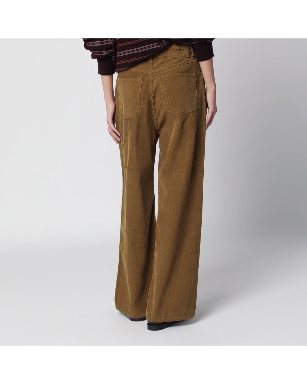 DUNST Brown Wide-Leg Corduroy Jeans